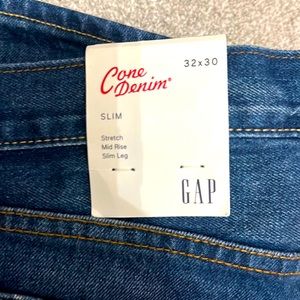 Gap X Cone Denim 32x30 Men’s Slim Leg Mid Rise Jeans